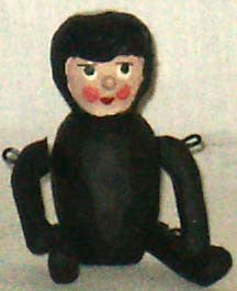 Penny Doll Black-suited Snow Baby