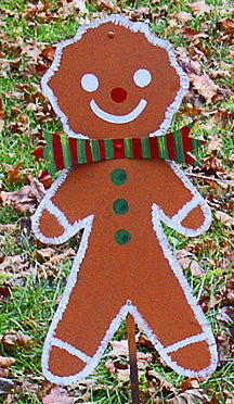 Gingerbread Man stake